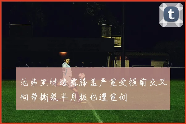 范弗里特透露膝盖严重受损前交叉韧带撕裂半月板也遭重创